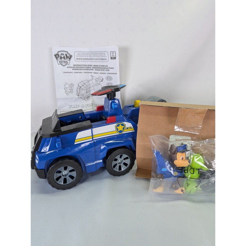 Paw Patrol Mighty Pups Flip & Fly Chase Police Cruiser NWOB
